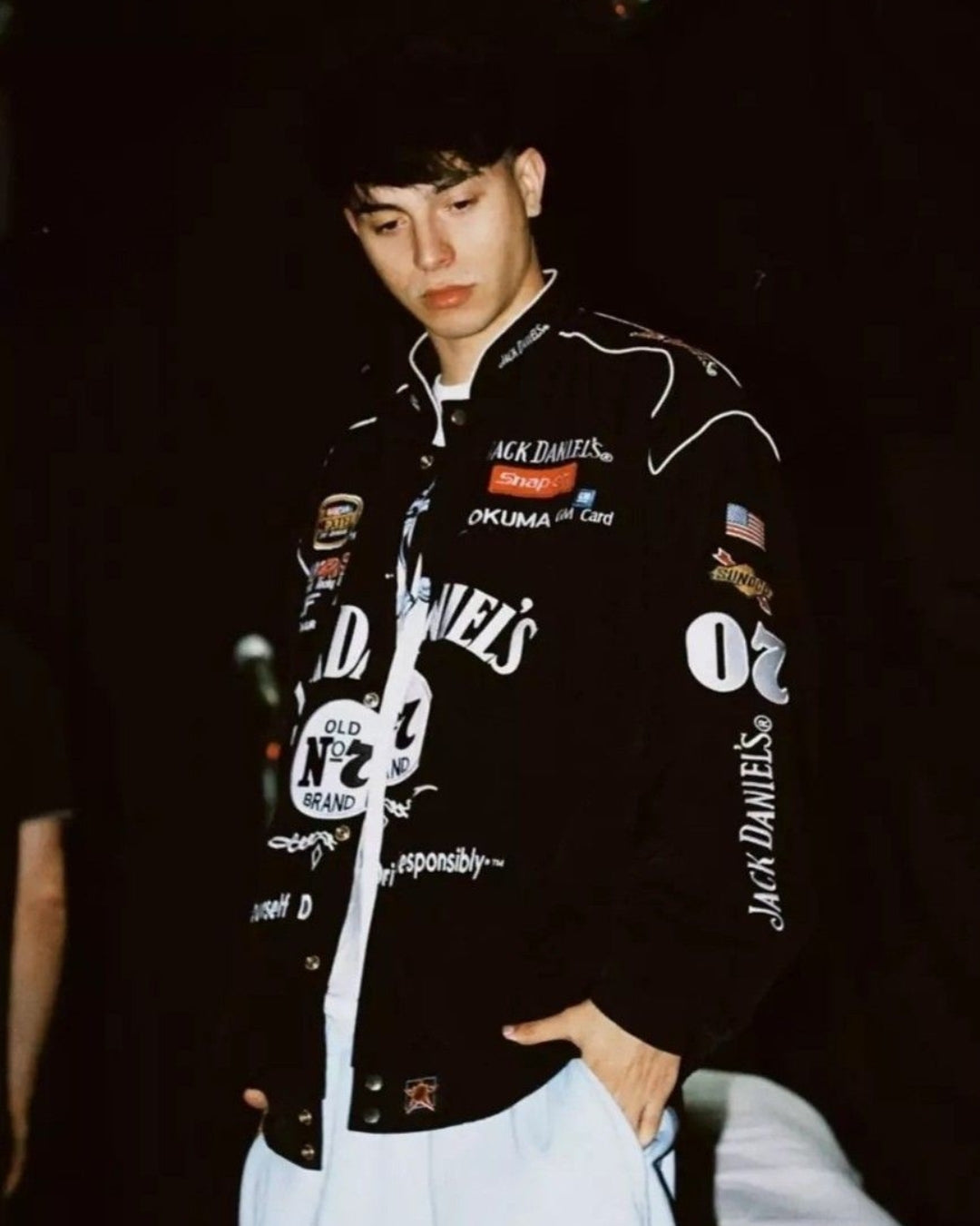 F1 Jack Daniel Puffer Embroidery Unisex Jacket l TSF
