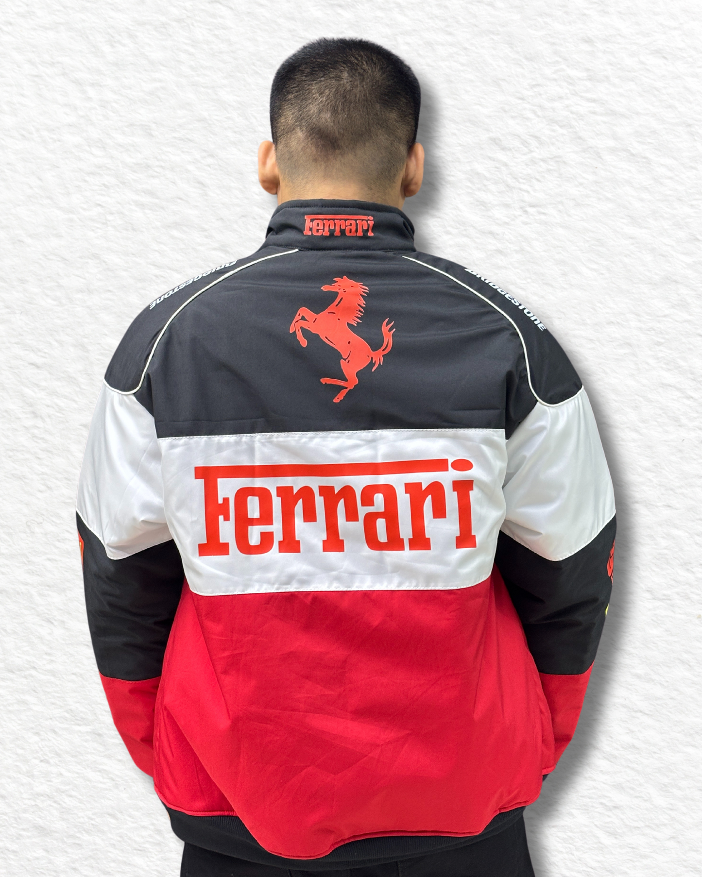 Vintage Ferrari Racing Puffer Printed Jacket Unisex l TSF