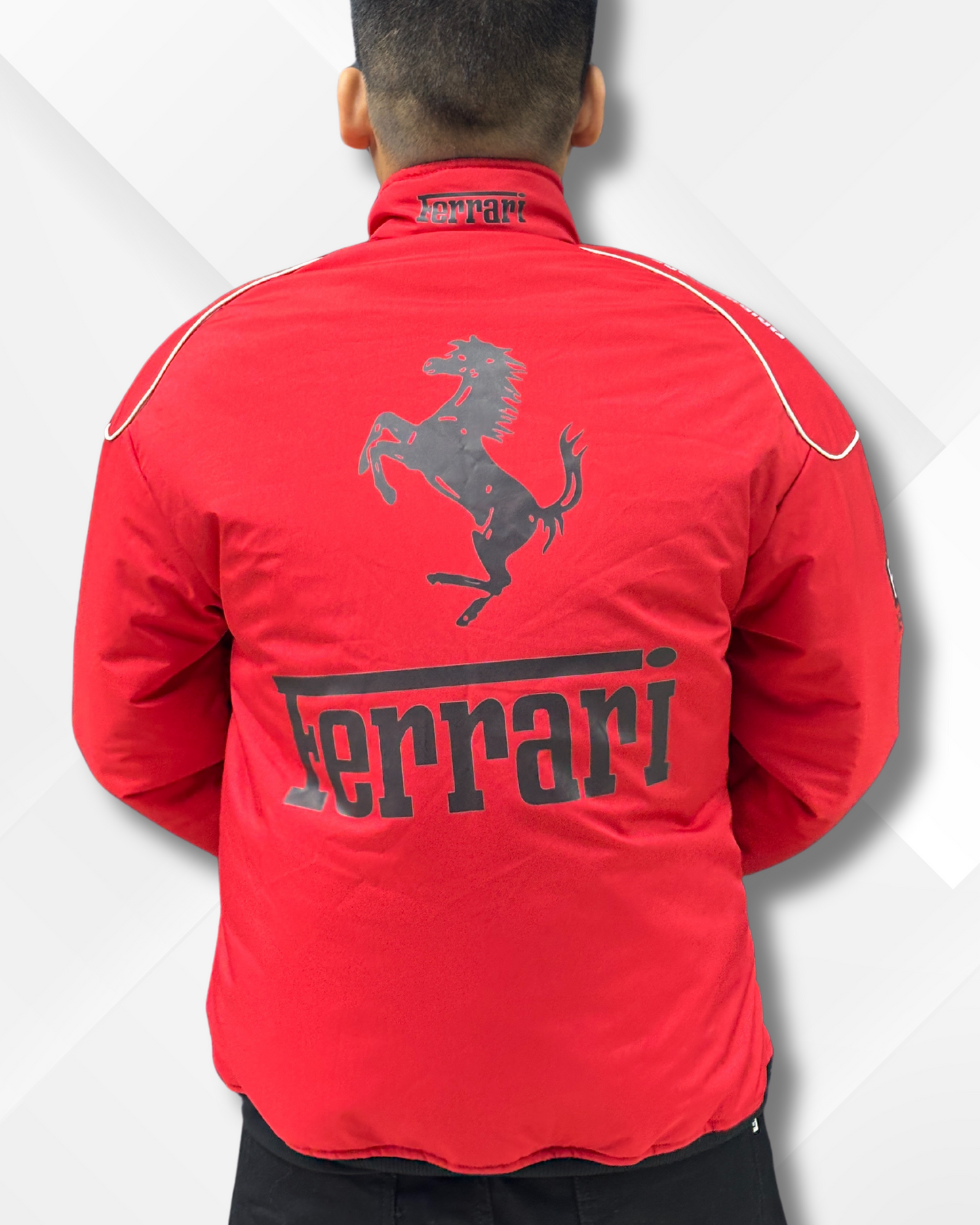 Formula 1 Ferrari Puffer Racing Jacket For Mens & Womens