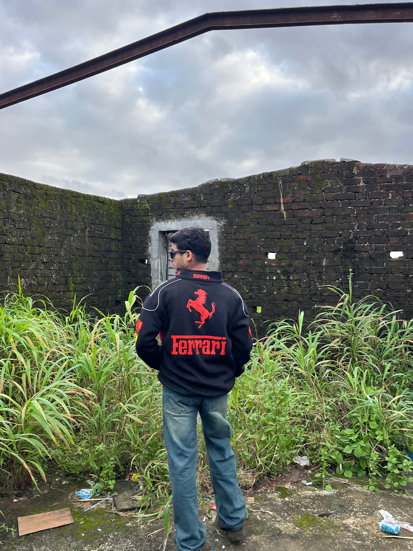 F1 BLACK FERRARI UNISEX RACING JACKET