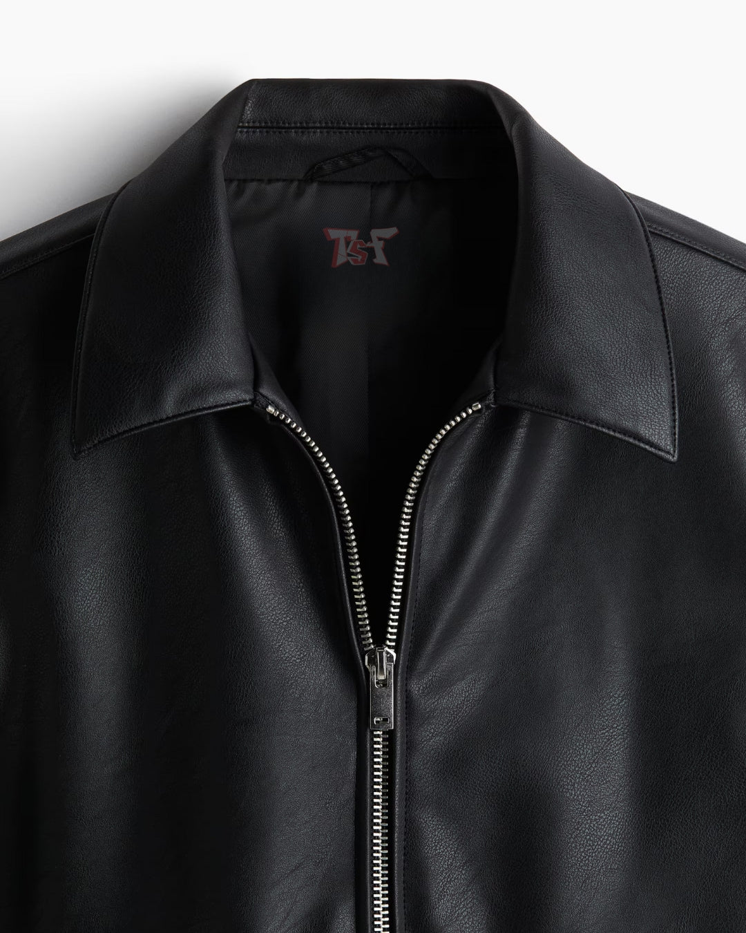 ASTHETIC LEATHER UNISEX COLLARED JACKET
