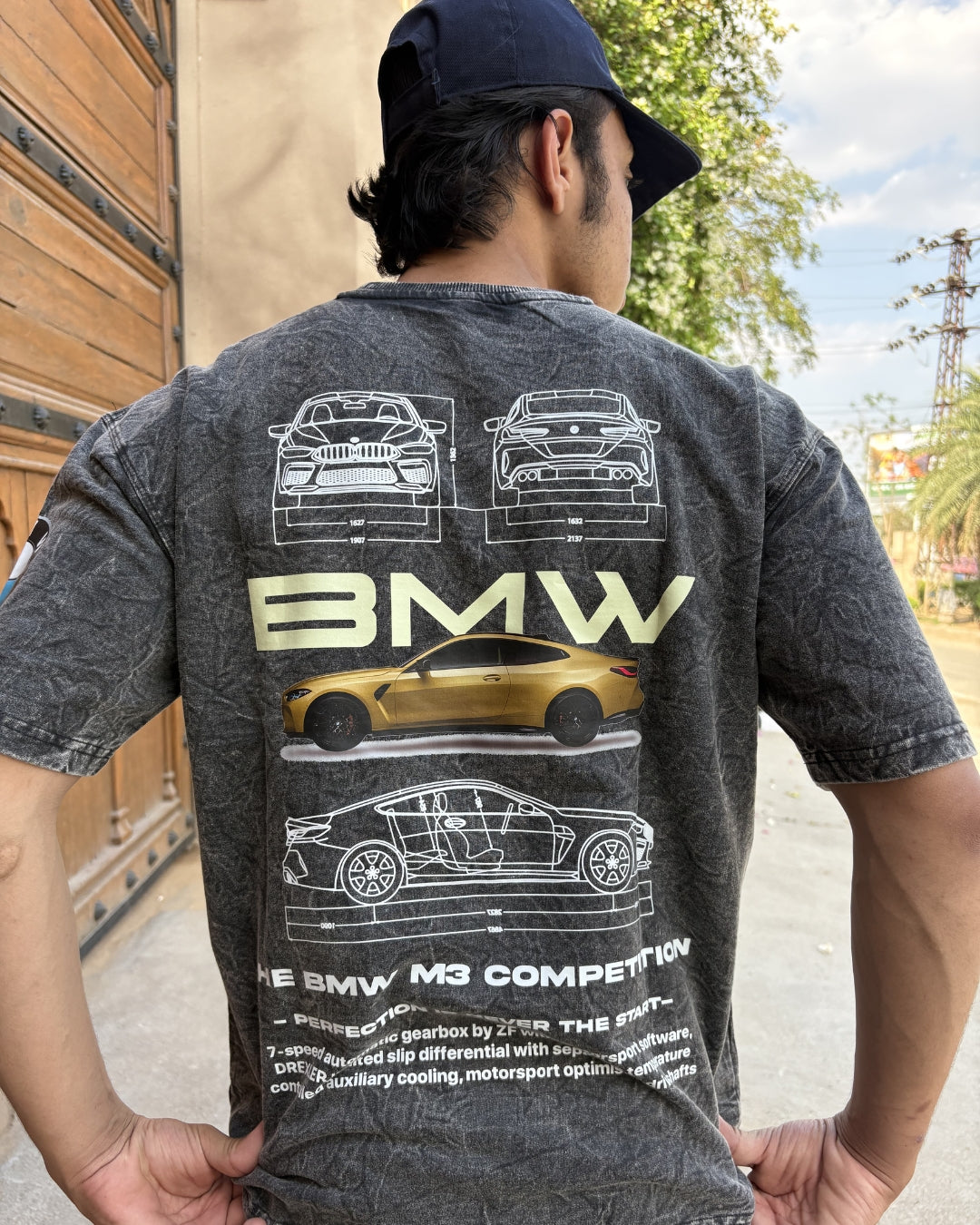 BMW ACID WASH UNISEX T-SHIRT
