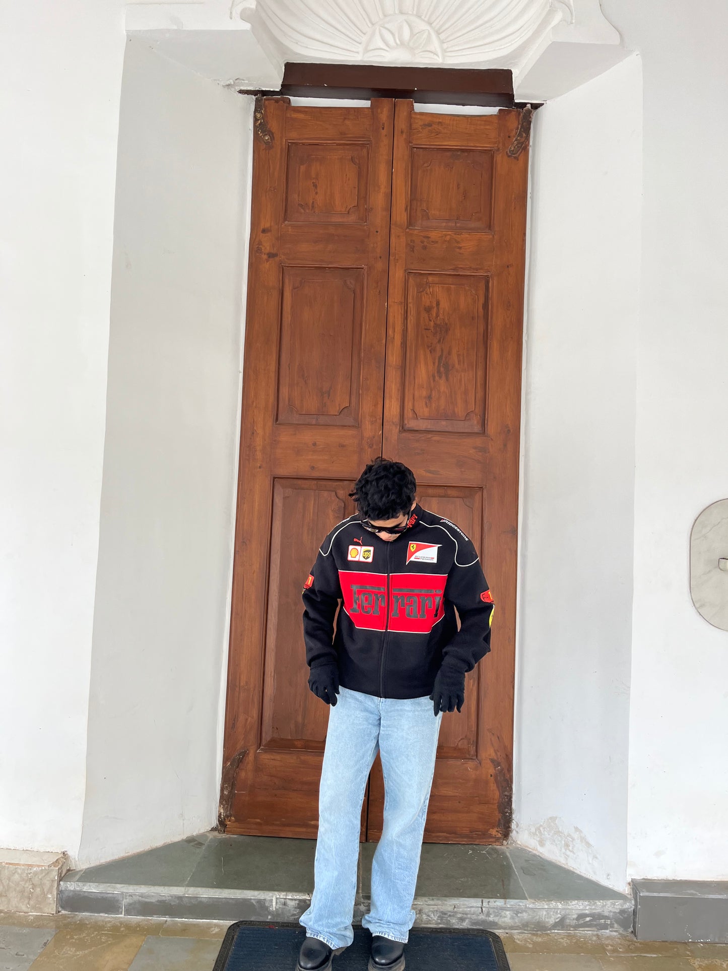 F1 BLACK FERRARI UNISEX RACING JACKET