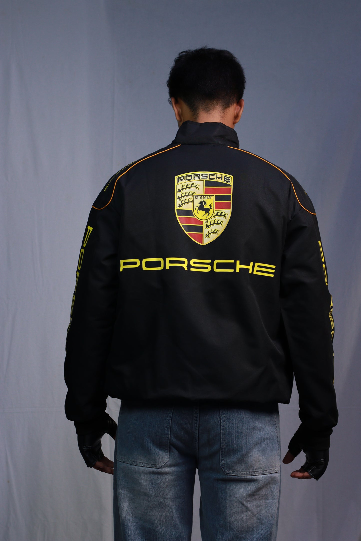 F1 PORSCHE PUFFER PRINTED UNISEX JACKET