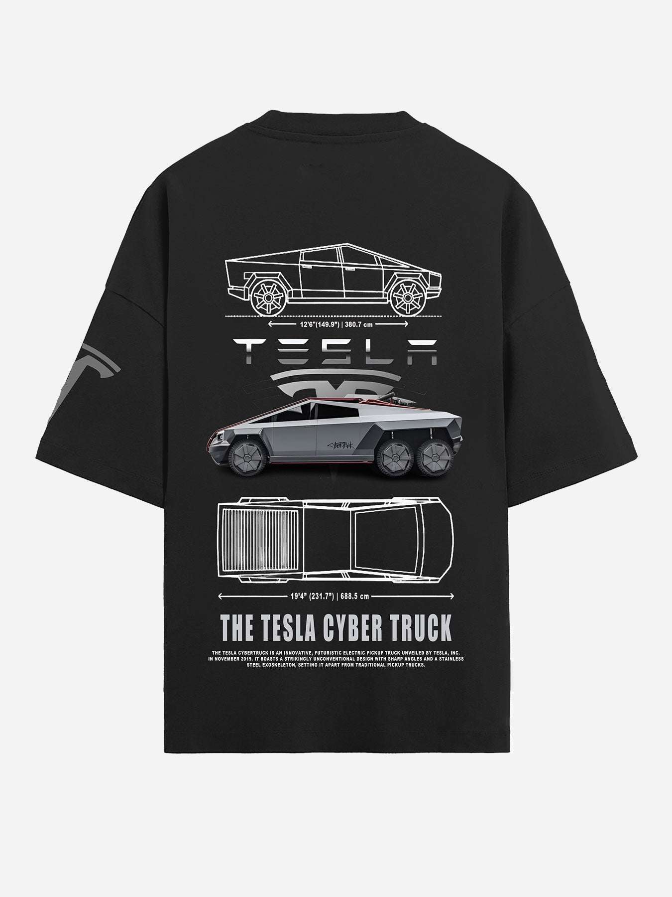 TESLA UNISEX BLACK T-SHIRT