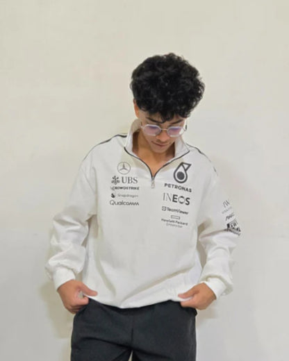 F1 PETRONAS WHITE UNISEX SWEATSHIRT