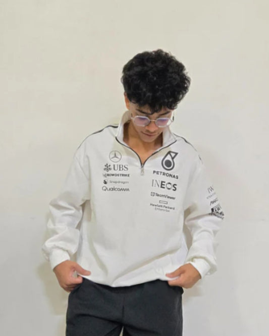 F1 PETRONAS WHITE UNISEX SWEATSHIRT