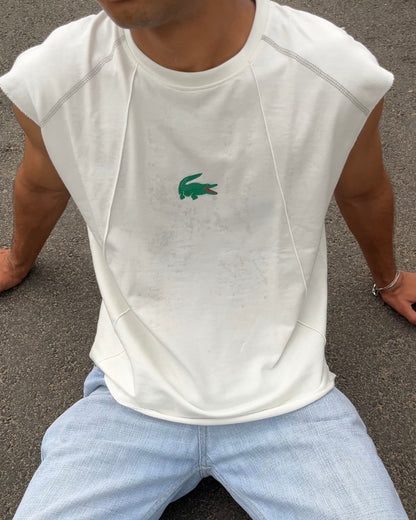 LAC0STE BOX FIT TANK TEES