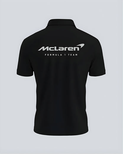 F1 MCLAREN UNISEX BLACK POLO T-SHIRT