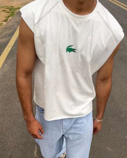 LAC0STE BOX FIT TANK TEES