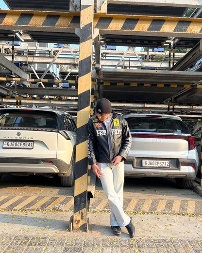 F1 BLACK FERRARI UNISEX LEATHER JACKET