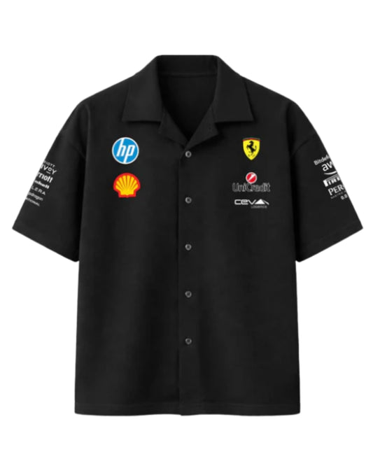 F1 SCUDERIA BLACK UNISEX SHIRT