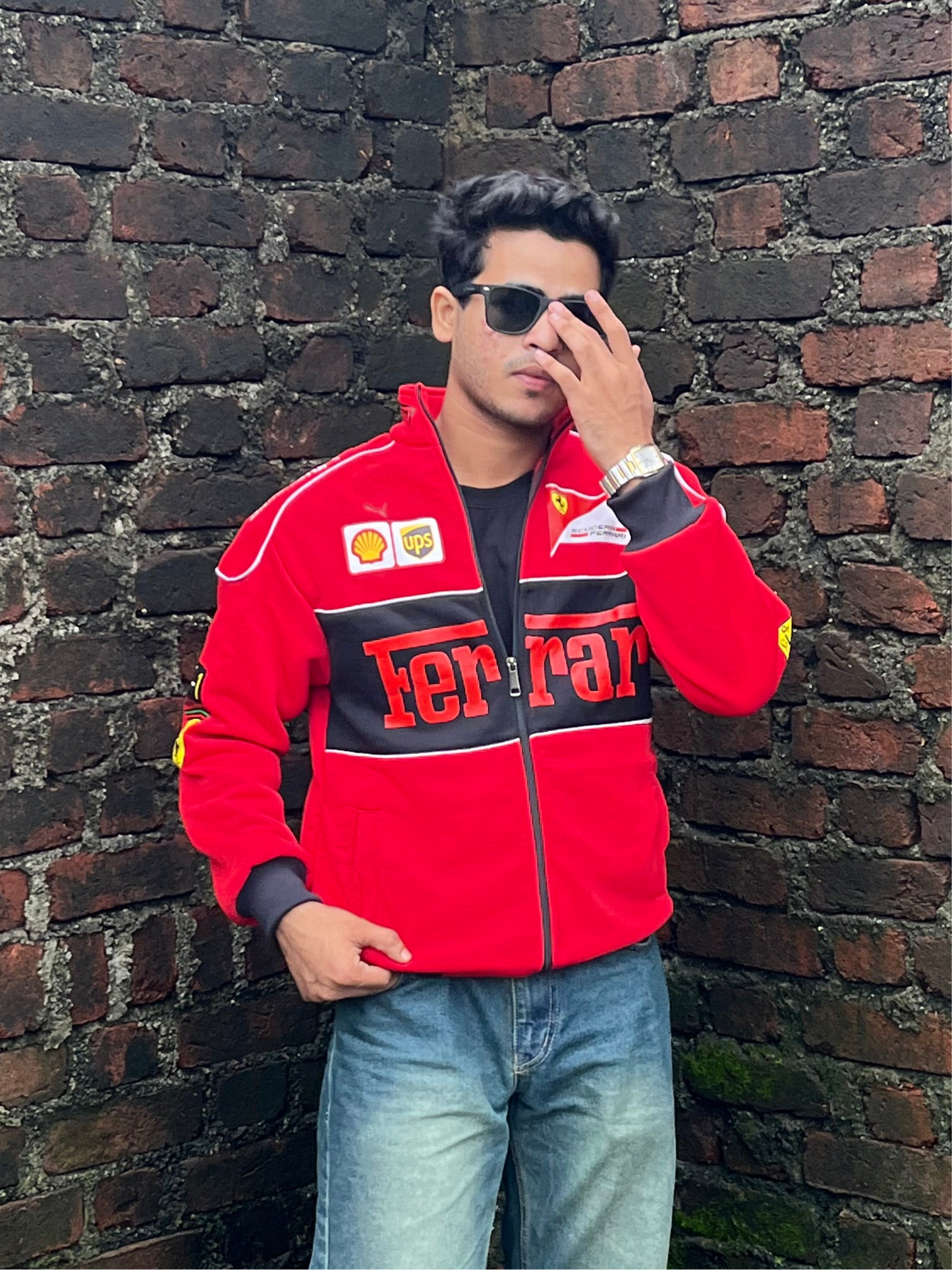 F1 RED FERRARI UNISEX RACING JACKET