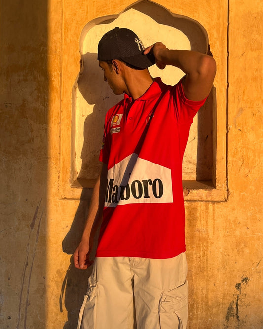 F1 MARLBORO UNISEX RED POLO T-SHIRT