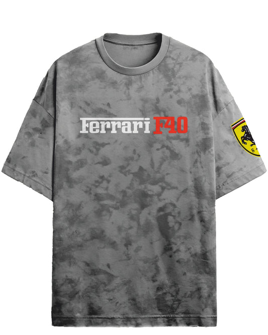 FERRARI ACID WASH UNISEX T-SHIRT