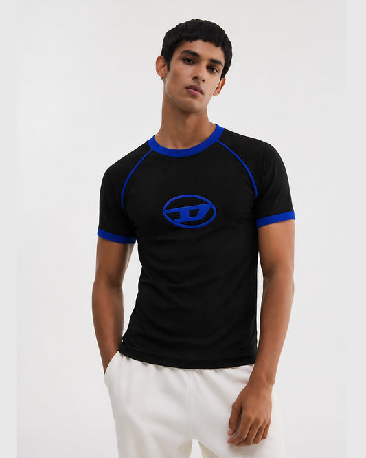 DIES#L BLACK & BLUE RINGER T-SHIRT