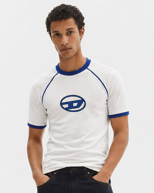 DIES#L WHITE & BLUE RINGER T-SHIRT