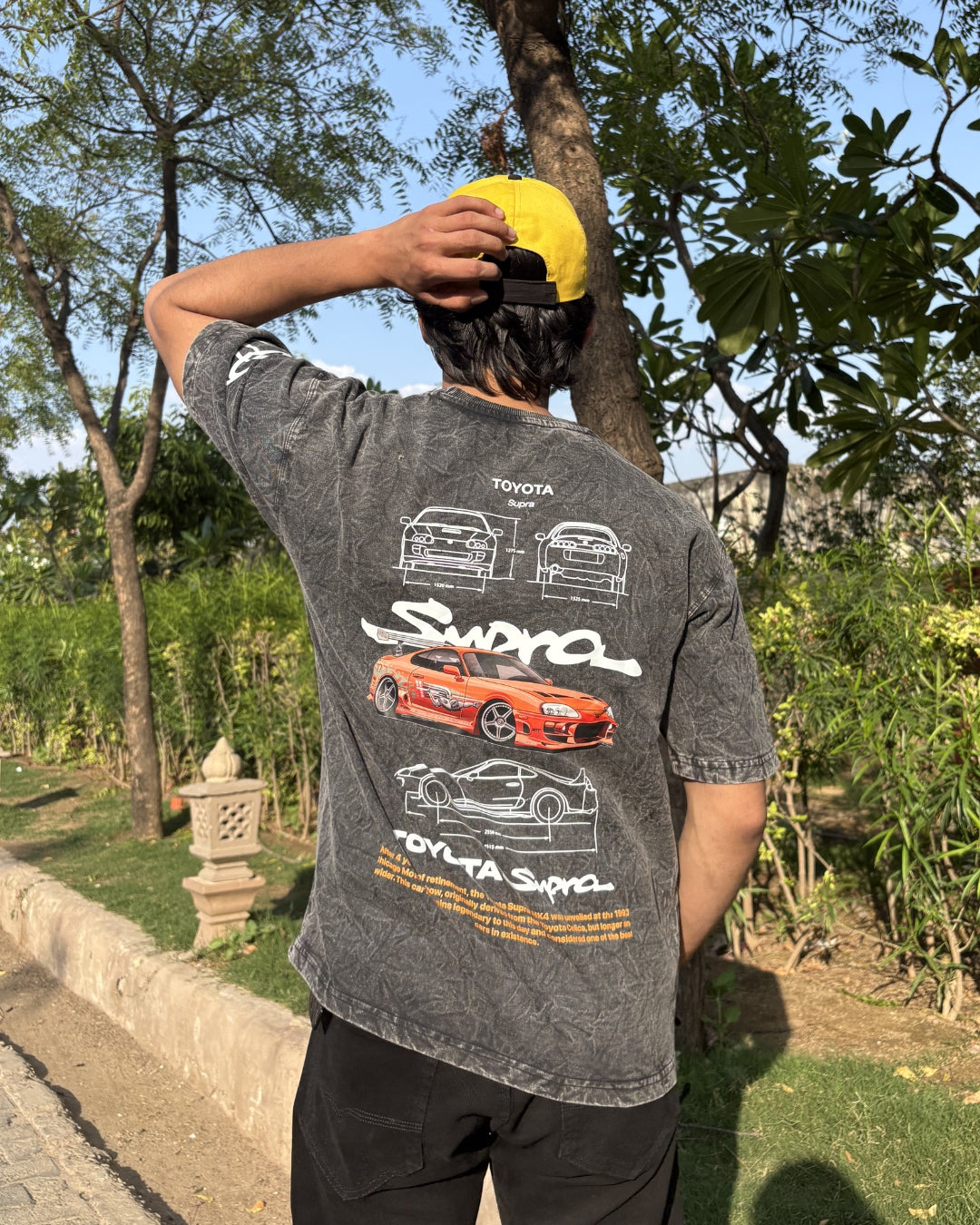 TOYOTA UNISEX ACID WASH T-SHIRT
