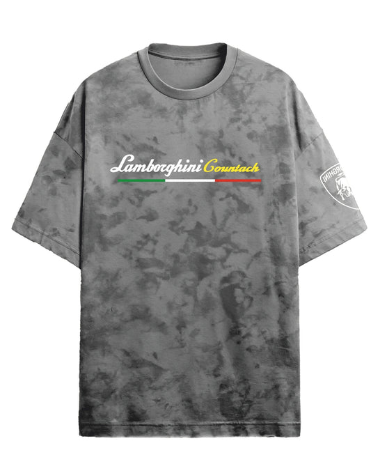 LAMBORGHINI ACID WASH UNISEX T-SHIRT