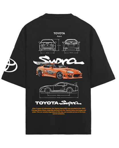 TOYOTA BLACK UNISEX T-SHIRT