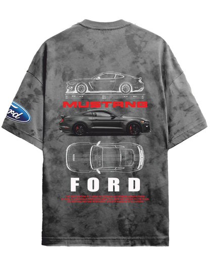 MUSTANG ACID WASH UNISEX T-SHIRT