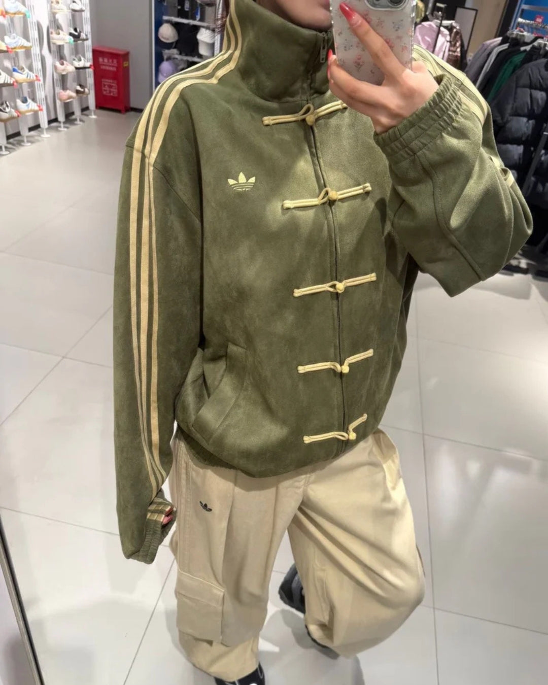 CNY OLIVE GREEN UNISEX JACKET