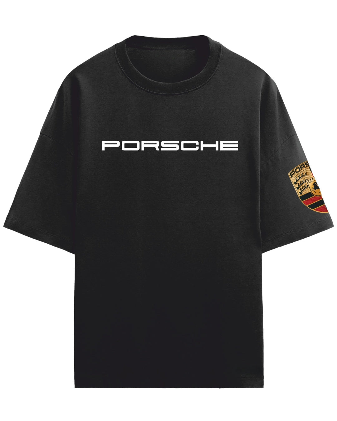 PORSCHE BLACK UNISEX T-SHIRT