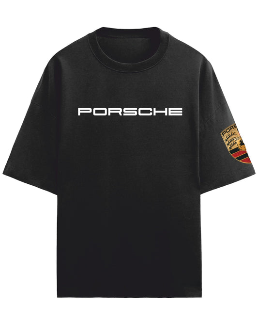 PORSCHE BLACK UNISEX T-SHIRT