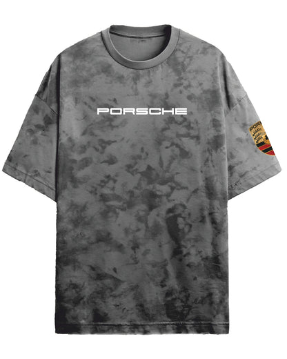 PORSCHE ACID WASH UNISEX T-SHIRT