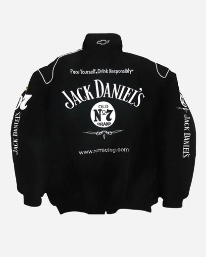 F1 Jack Daniel Puffer Embroidery Unisex Jacket l TSF