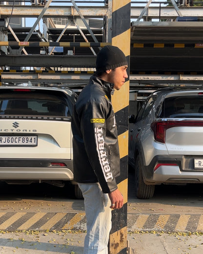 F1 BLACK FERRARI UNISEX LEATHER JACKET