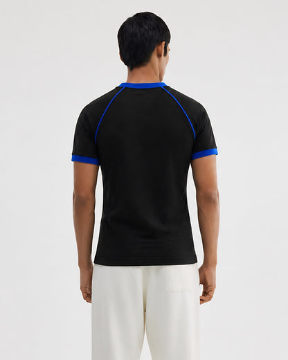 DIES#L BLACK & BLUE RINGER T-SHIRT
