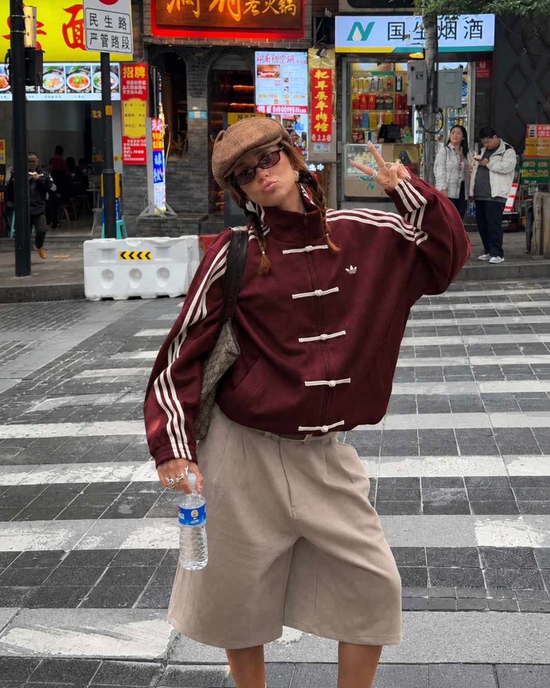 CNY-WINE MAROON SUEDE JACKET - UNISEX