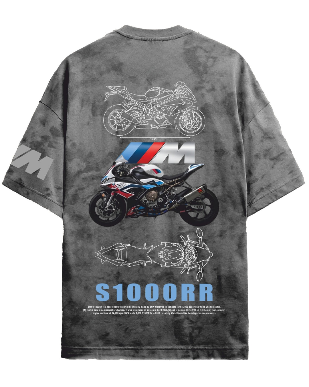 BMW ACID WASH UNISEX T-SHIRT