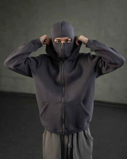 Ninja Balaclava Unisex Black Hoodie