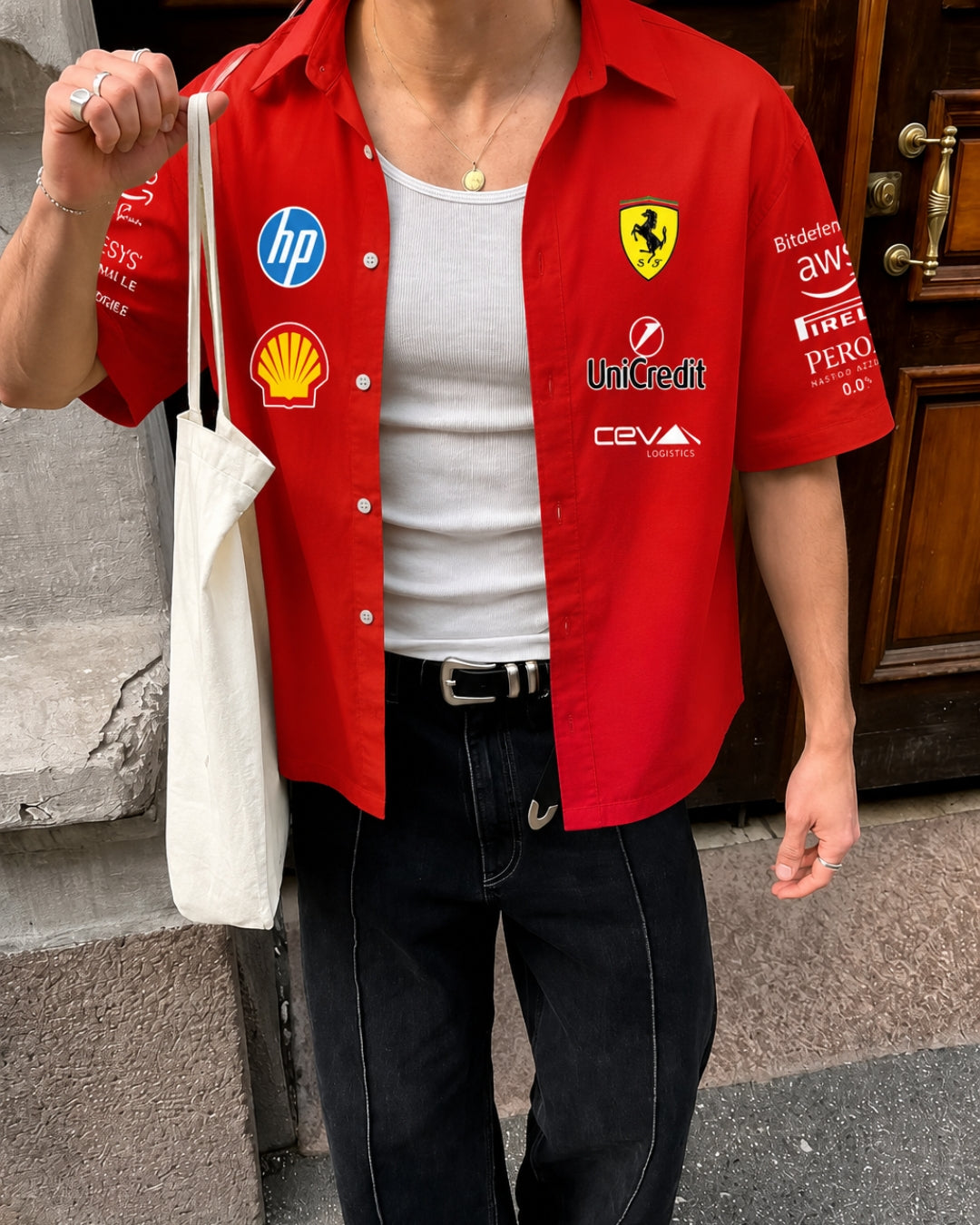 F1 SCUDERIA RED UNISEX SHIRT