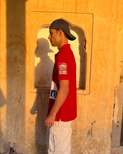 F1 MARLBORO UNISEX RED POLO T-SHIRT