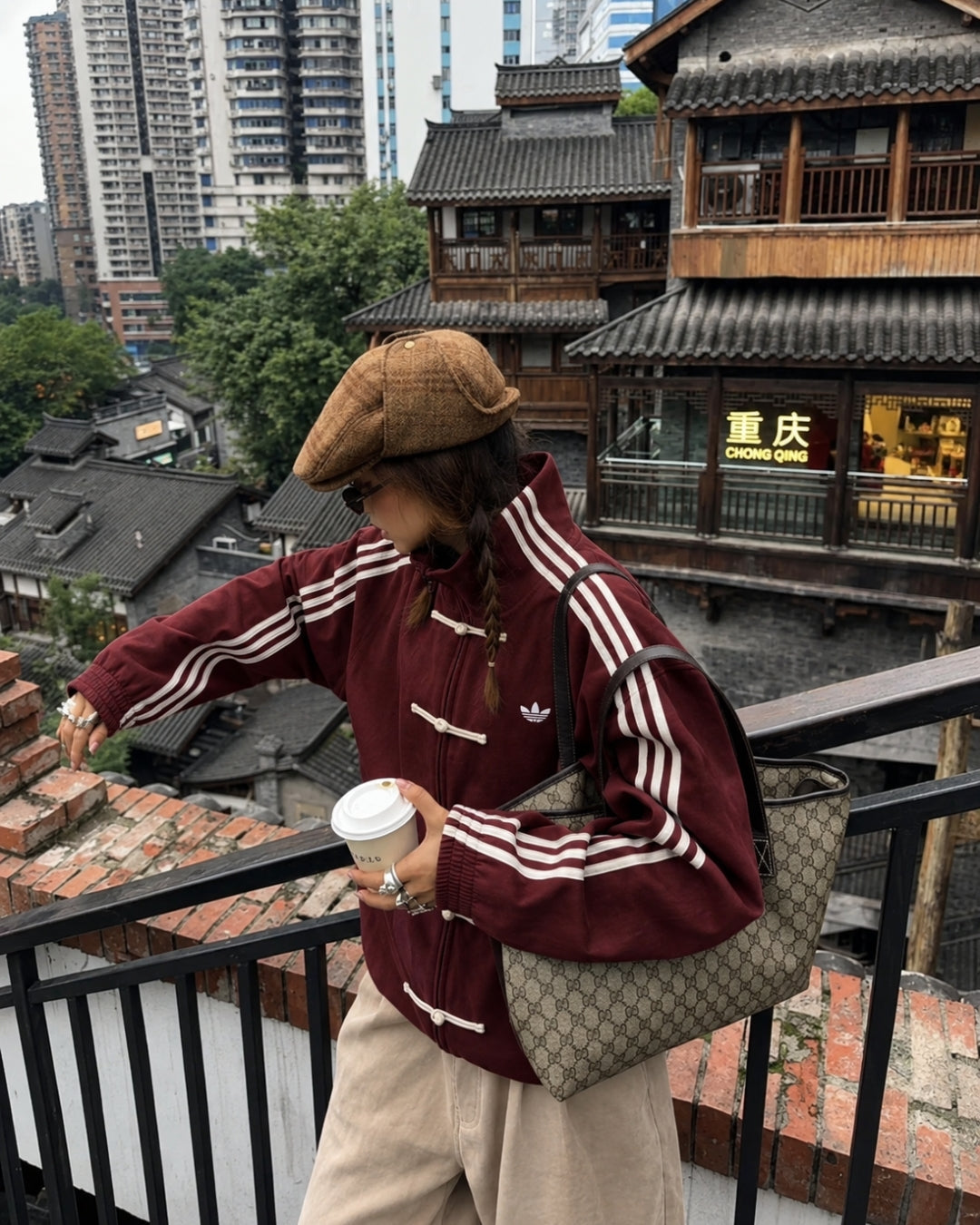 CNY-WINE MAROON SUEDE JACKET - UNISEX