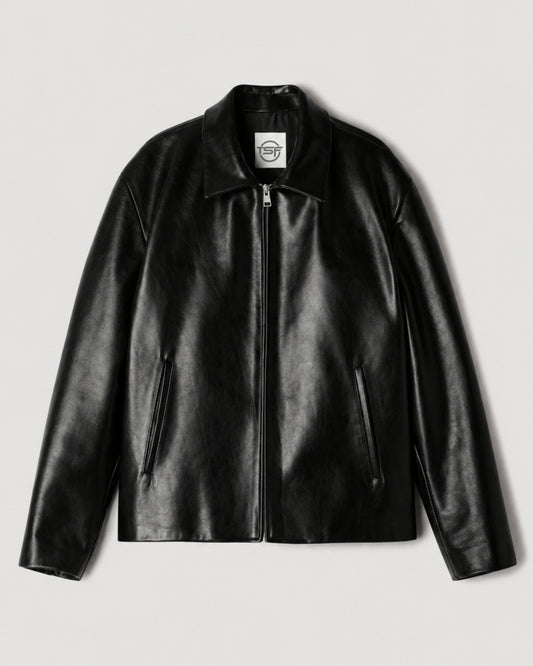 ZED BLACK LEATHER JACKET – UNISEX