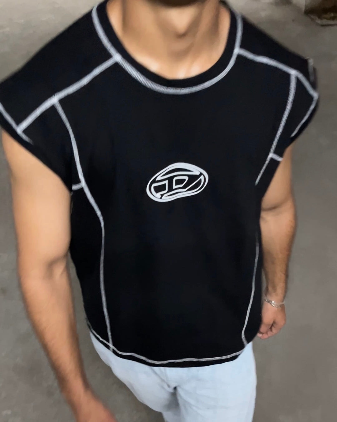 DIESEL BOX FIT TANK TEES