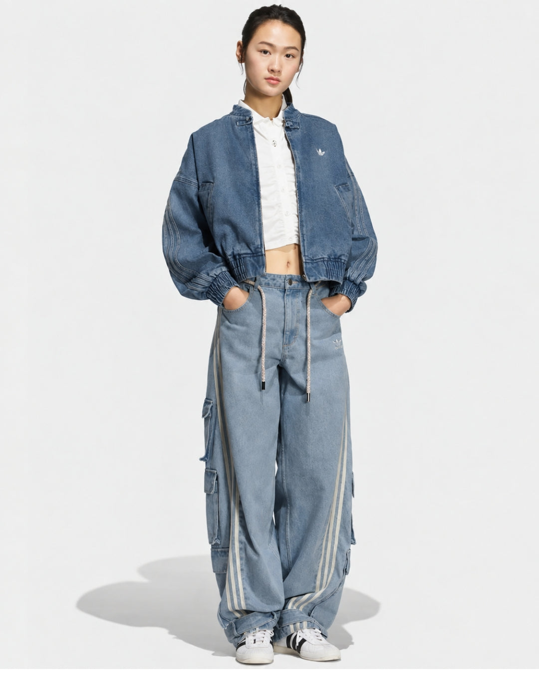 CNY-VINTAGE BLUE WASH DENIM JACKET - UNISEX