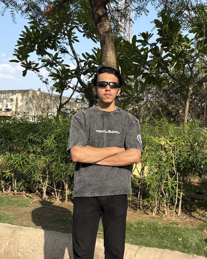 TOYOTA UNISEX ACID WASH T-SHIRT