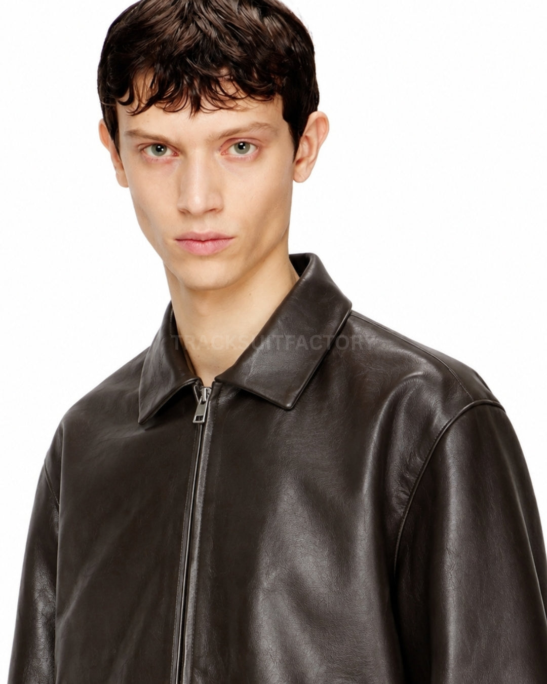 MOCHA BROWN LEATHER JACKET – UNISEX