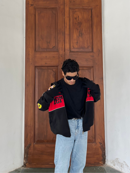F1 BLACK FERRARI UNISEX RACING JACKET