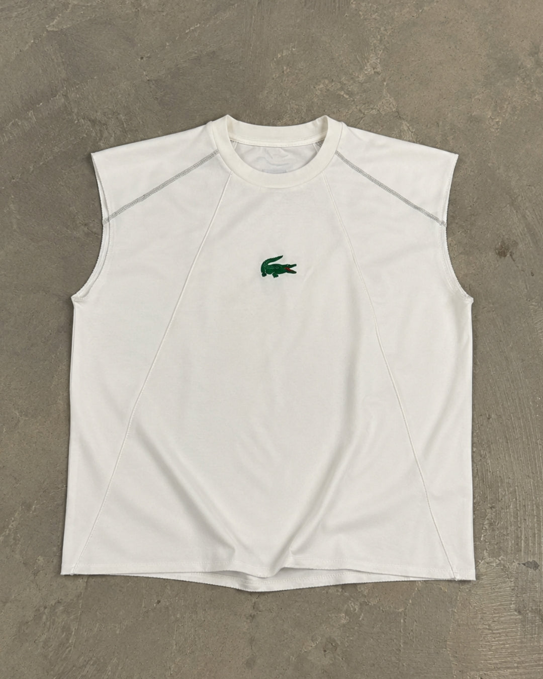 LAC0STE BOX FIT TANK TEES