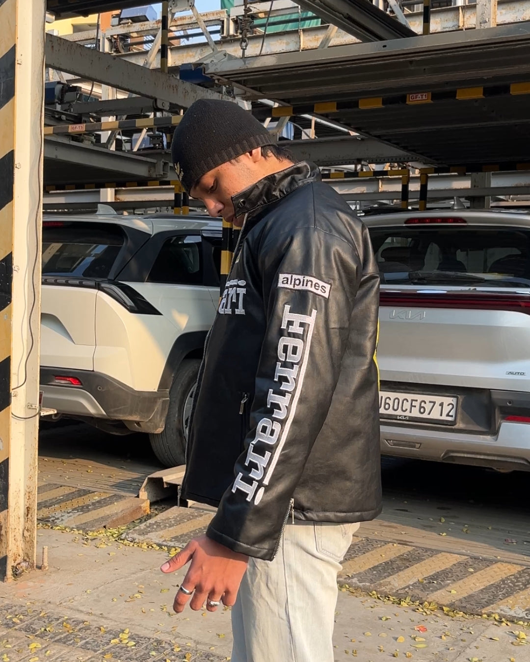 F1 BLACK FERRARI UNISEX LEATHER JACKET