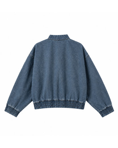CNY-VINTAGE BLUE WASH DENIM JACKET - UNISEX