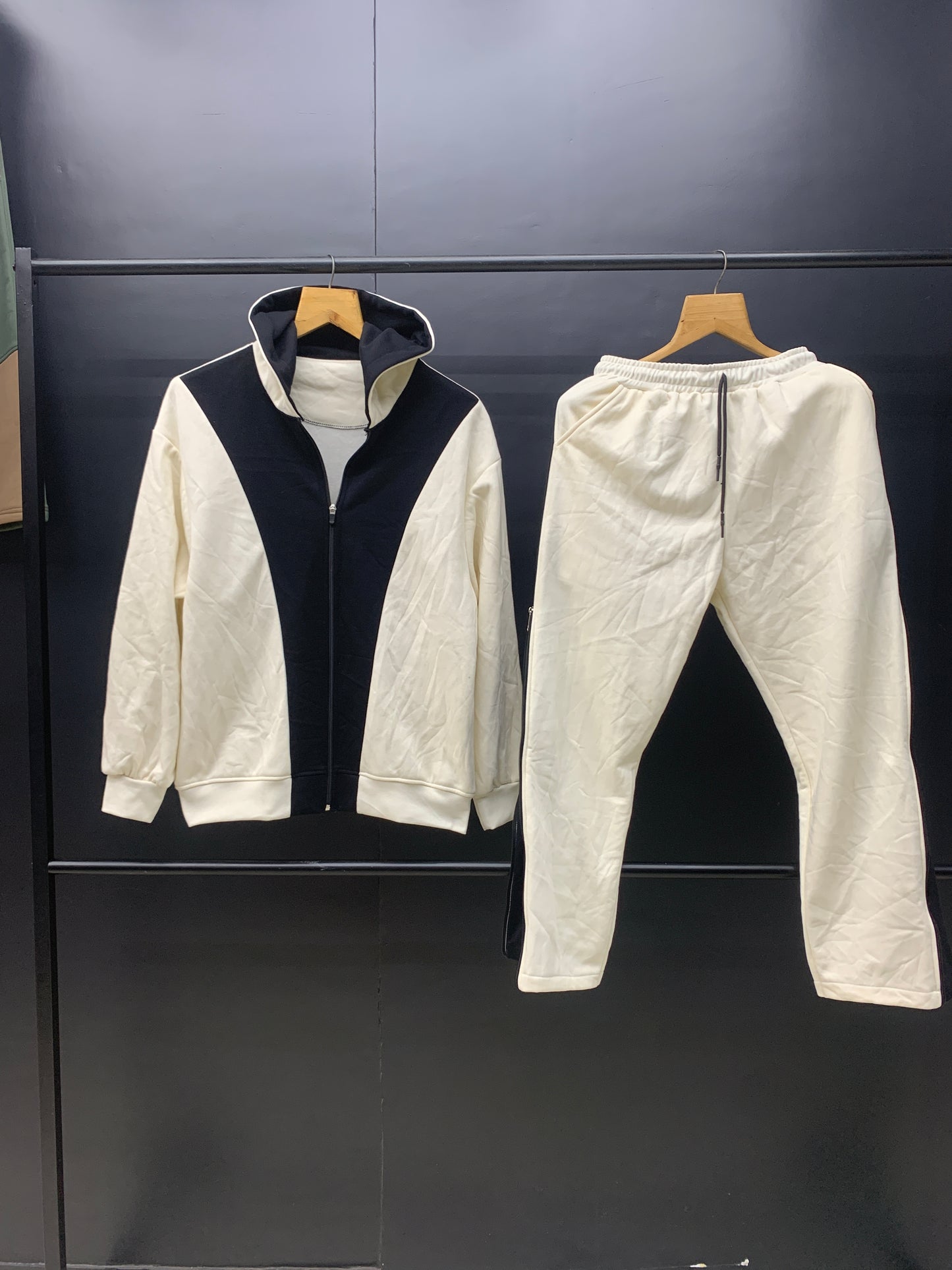 Cream and Beige Color Tracksuit For Mens