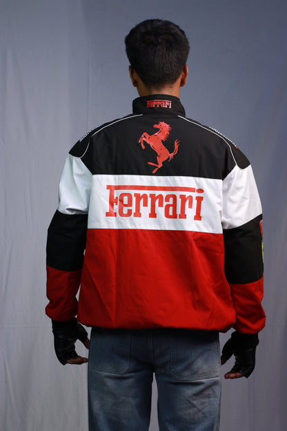 F1 FERRARI TRIO PUFFER PRINTED UNISEX JACKET