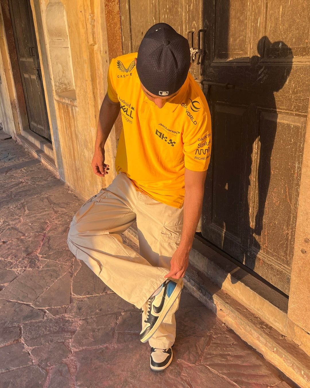 F1 MCLAREN UNISEX YELLOW POLO T-SHIRT